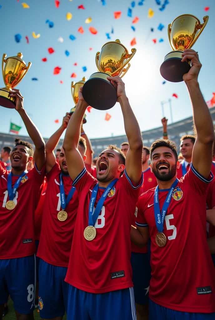 Deportivo Independiente Medellin winning 5 Libertadores Cups