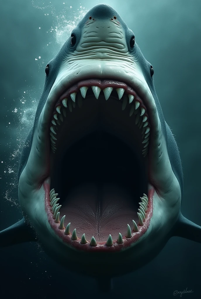 giant shark's mouth