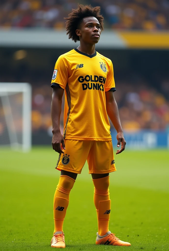 Show me a soccer uniform 2 for a team called Golden Dunks