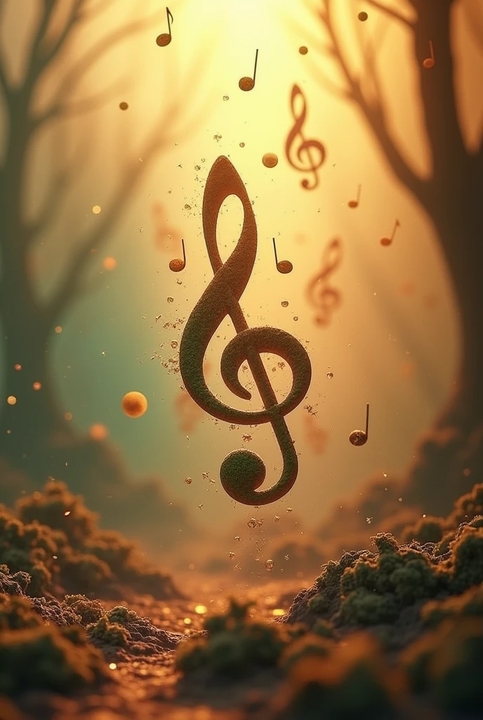 Maurijuana smoking musical notes