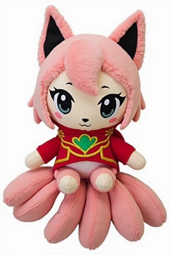 1. Overall Size: Chiều cao: 40 cm (16 inches) Width: 25 cm (10 inches) depth: 20 cm (8 inches) 2. Head Detail: Head Diameter: 18 cm (7 inches) Ear Length: 8 cm (3 inches) - Ahri's ears will be sharp and soft. Kích thước Eye: 4 cm x 2 cm (1.5 inches x 0.75 inches) - Eye có thể được làm từ vải hoặc nhựa cứng an toàn cho trẻ em. Width mouth: 3 cm (1.2 inches) - mouth nhỏ với nụ cười nhẹ nhàng. 3. Body: Width vai: 15 cm (6 inches) Chiều dài tay: 10 cm (4 inches) - with small paws with soft claws. Body Length: 22 cm (8.5 inches) Leg Length: 12 cm (5 inches) - legs can be designed soft and round. 4. Chi Tiết tail: Tail Quantity: 9 tails, represent Ahri character. Each Tail Length: 15 cm (6 inches) Width đuôi: 5 cm (2 inches) Tail Attachment Position: The tails will be attached around the back, concentrated on the lower back. 5. Material: Outer Fabric: Soft Fur Fabric (minky or plush) for a comfortable feel when touched. Stuffing: Use high quality polyester cotton, ensuring the plush retains its shape while remaining soft. Eyes and Nose: Can use fabric or safe plastic, meets toy safety standards. 6. Colour: Fur Color: White or light cream. Tai, Eye, mouth: Ears will be black or gray, Eye màu xanh lá cây hoặc vàng (depending on the version), mouth và mũi màu đen. tail: The base of the tail will be the same color as the body, with head tail can add a little white or light gray to create contrast. 7. accessory: Trang phục: Ahri usually wears a red outfit with gold details. You can make a mini jacket or detachable accessory. 8. Clothing Detail Size: jackets: Length 20 cm (8 inches), width 12 cm (5 inches) Waist: Length 10 cm (4 inches), width 2 cm (0.75 inches) Bow or Accessory: You can add small details attached to the head or tail.