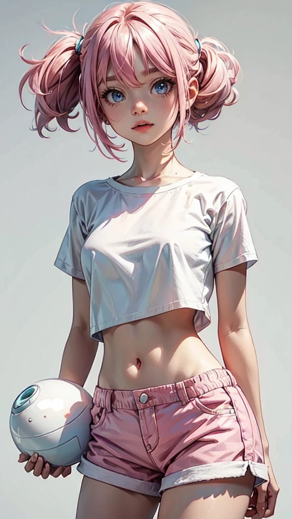 Pink hair cute girl cute girl . so cute , Round Face . Solitary , Slim , Short stature . Glowing skin . Pure white tube top T-shirt . shorts , White background , Looking at the audience&#39;s slender and sexy legs， Put your hands behind your head((Clear nipples))、Rocket , (Large Breasts),（because I&#39;Thin） , Short stature . Smooth skin . Plain white T-shirt . Huge breasts:1.4，Full breasts, (20 years old:1.2), Cute little trumpet, entity, Sweating of the skin, Radiant Skin, Slim, Black short hair, (Dull bangs: 1.2), Smile, Cute face, Exquisite eyes,, ((naked，Wrapped in a towel)), ((hot spring)), (Not wearing), (Wet), (Bend and take off), ((Wet hair)),legs open), ((Sexy and dynamic pose)), view, Looking at the camera, Denim lenses, best quality,Super detailed, high resolution, Extremely detailed CG, Unity 8K wallpaper, Official Art, Creative arts, Novel illustrations, By famous artists, Caustic lines, Textile Shading, Super delicate skin, Perfect anatomical structure, detailed, light, Dynamic Lighting, Beautiful and exquisite eyes, (Top quality), (Super detailed), (masseter membrane), (high resolution), (The original), Character Conception, Game CG, detailed Manga Illustration, Realistic head to body proportions:1.2,detailed eyes, detaield hands, detailed face, elf woman, full body
