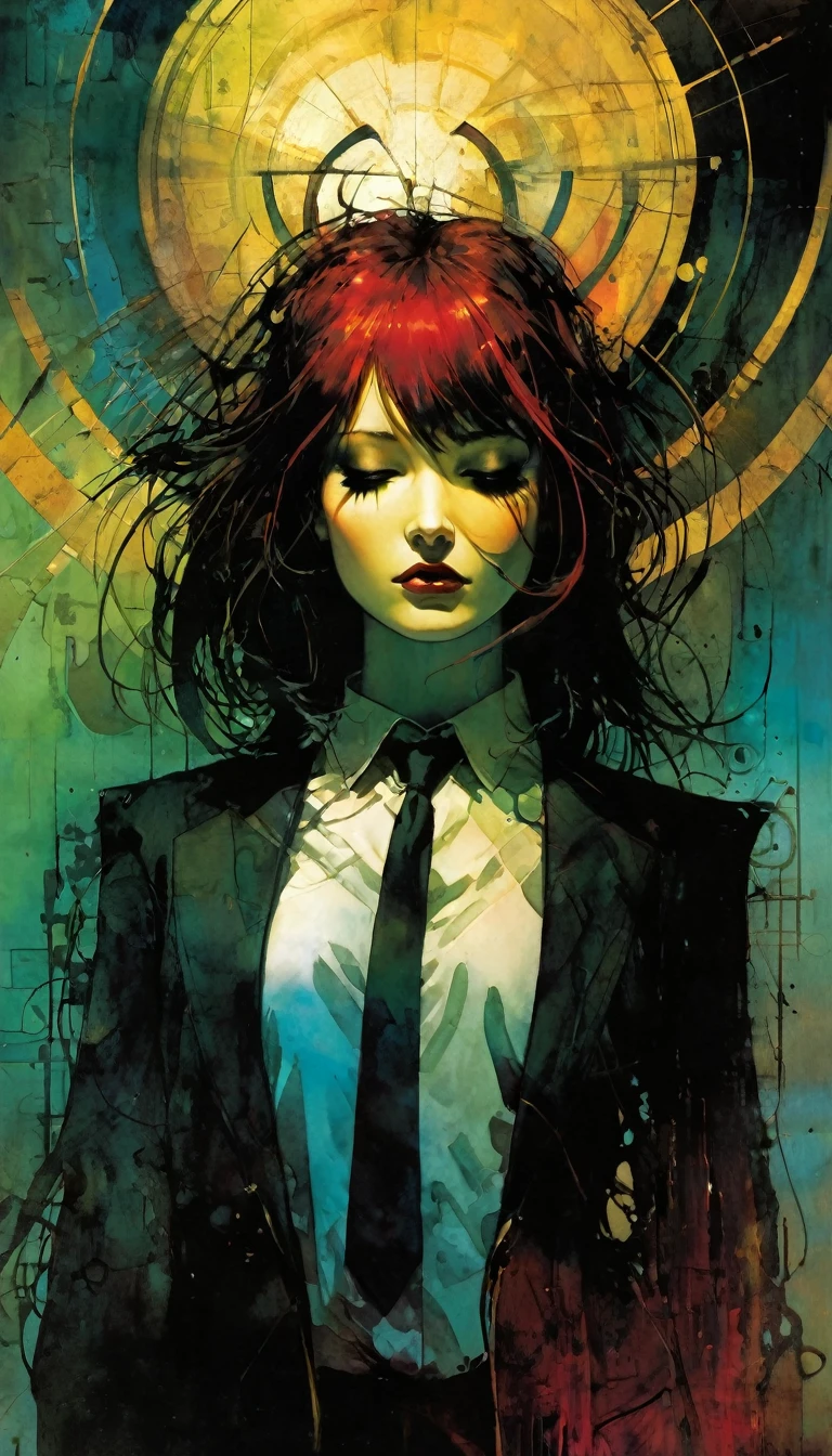 the restlessness of despair, art inspired by Bill Sienkiewicz and Dave McKean