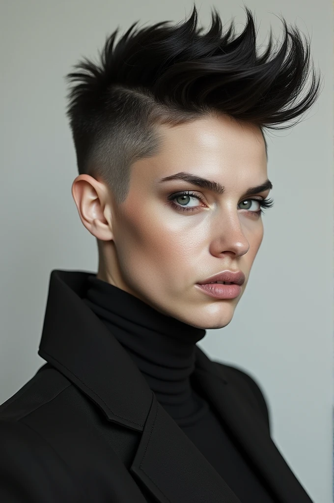 woman with masculine haircut