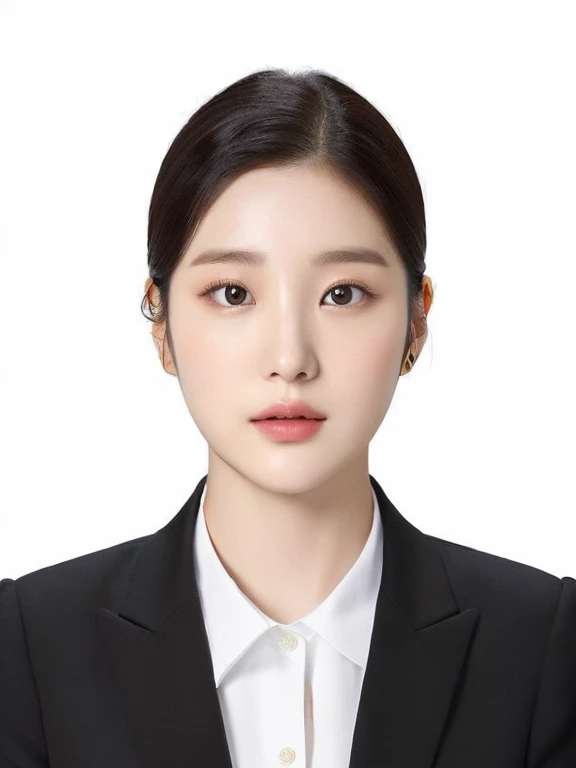 best quality, masterpiece, ultra high resolution, Close-up of a woman with long black hair and a black shirt, Jaeyeon Nam, Lee, Ji - Eun, Lee, Ji - Eun, Heonhwa Choi, Jinyoung Shin, Please park from the minute, Jiyoung Kwak, Young and lovely Korean face, Southeast Asian with a round face, Hwangse - It is, Korean female actresses, korean girl