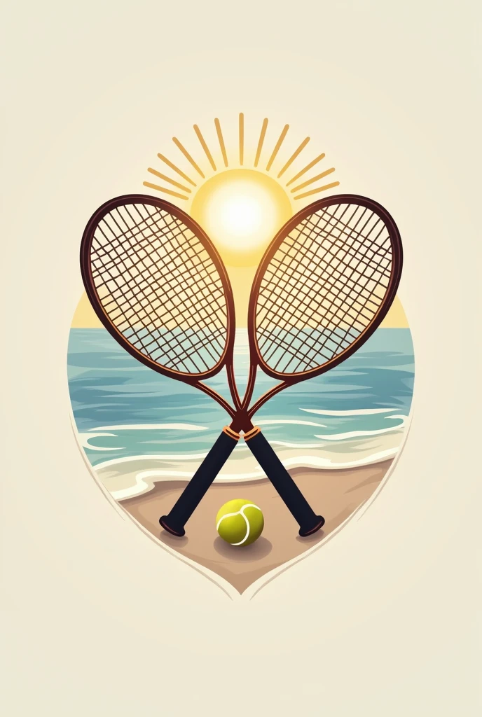 Logo rackets for beach tennis and Our Lady