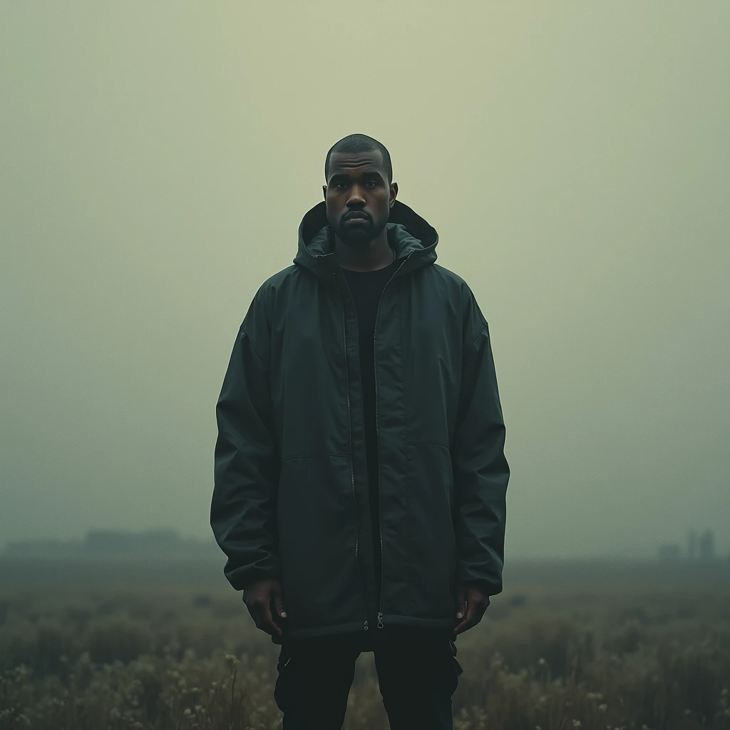 bem, I wanted an album cover, Which name is "Price Of Power", it's a fictional album I created to talk about Kanye West's career, So I wanted a melancholic cover without many tones
It doesn't need to have Kanye in the picture
