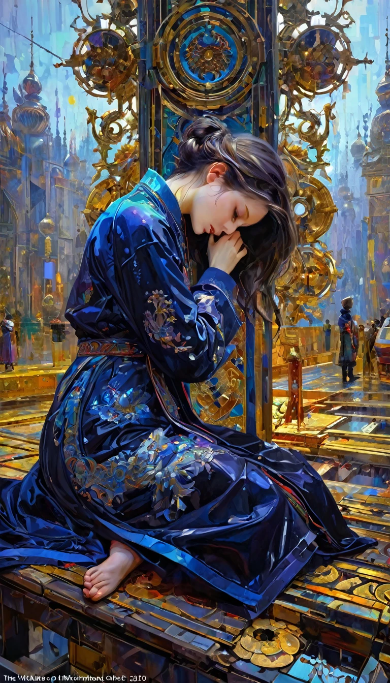 the restlessness of despair, art inspired by Wadim Kashin, Intricate Details, Oil