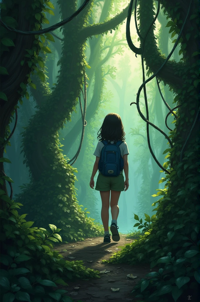 Mia finds herself in a tricky situation when she gets caught in a tangle of vines and can't free herself. Her initial bravado fades away, and she starts to feel scared and alone.