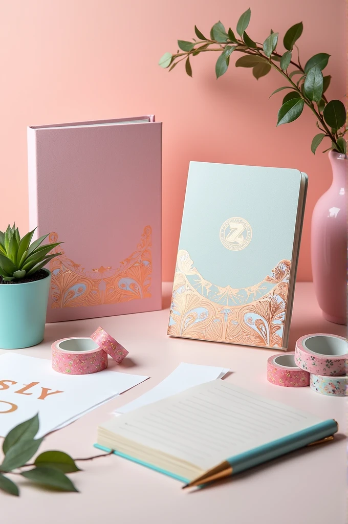 Create a photo of a beautiful stationery online business