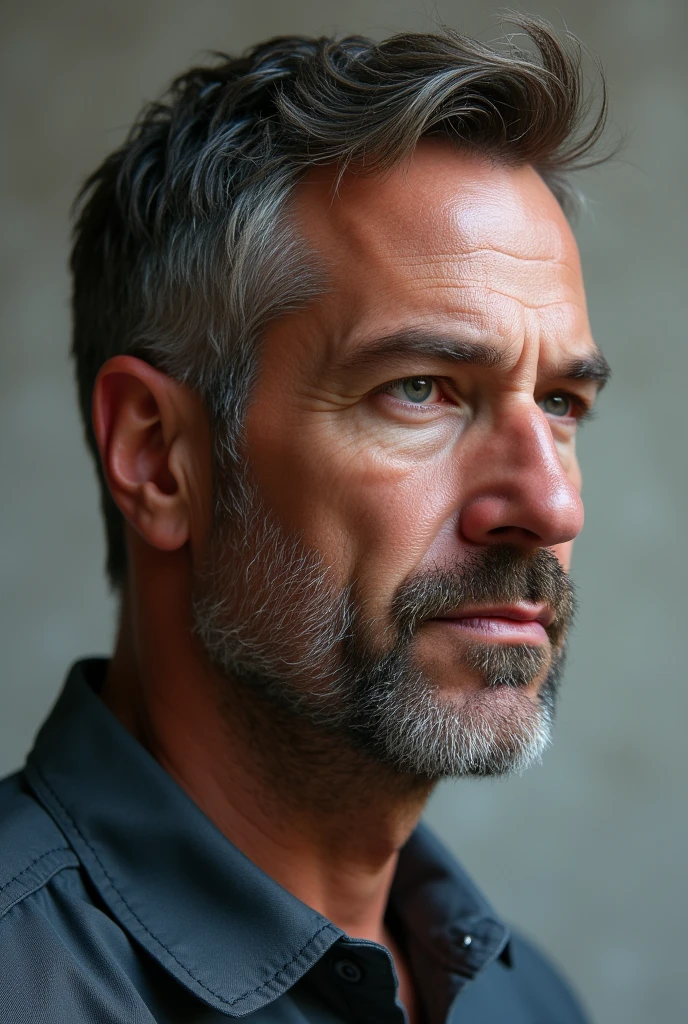 Realistic man profile picture