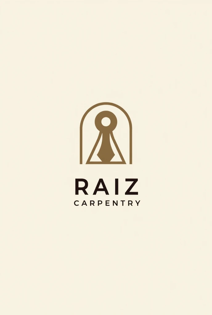 Create a logo for Raiz carpentry referring to fine furniture and quality carpentry