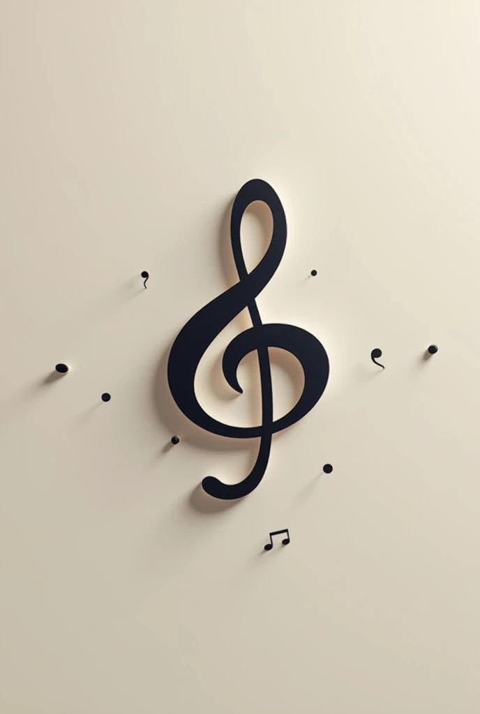 One-color music logo