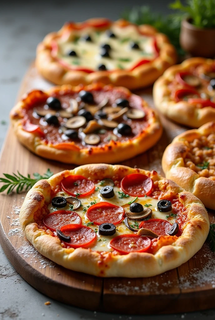 pizzas and esfihas to place as thumb