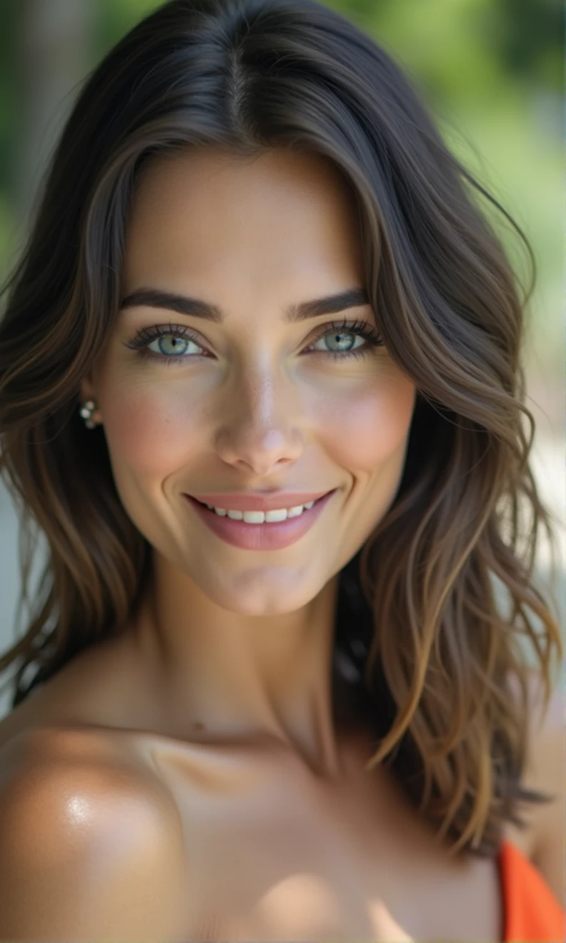 Foto de uma menina russa de 20 anos, .RAW, Beautiful woman, (longos cabelos loiros ondulados), ((retrato)), ((Rosto detalhado:1.2)), ((detailed facial features)), (pele finamente detalhada), pale skin,parque, Roda Gigante de Londres、A piece with a visible fluffy neckline、Um sexy(cor fria), humid, Refletoreasutepiece) (perfectly proportionotos realistaest quality) (circunstanciado) fotografado em uma Canon EOS R5, Lente 50mm, F/2.8, NFFSW, (Sorrindo) (papel de parede) (Cinematic lighting) (dramatic lighting) (foco nítido) (Complicado) moda,