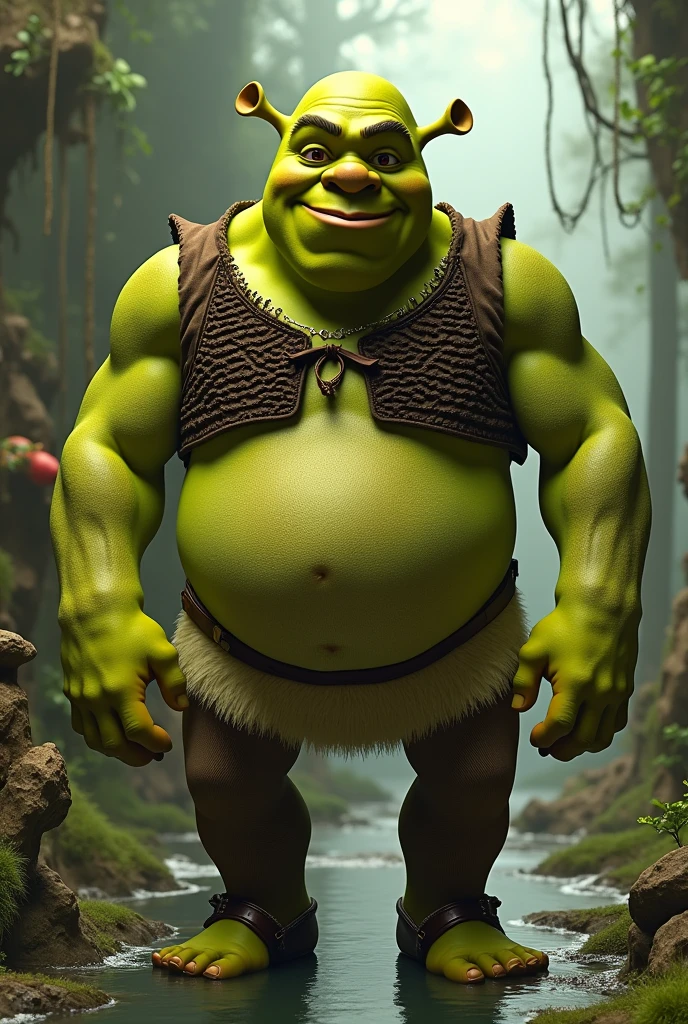 Kanye west with shrek body