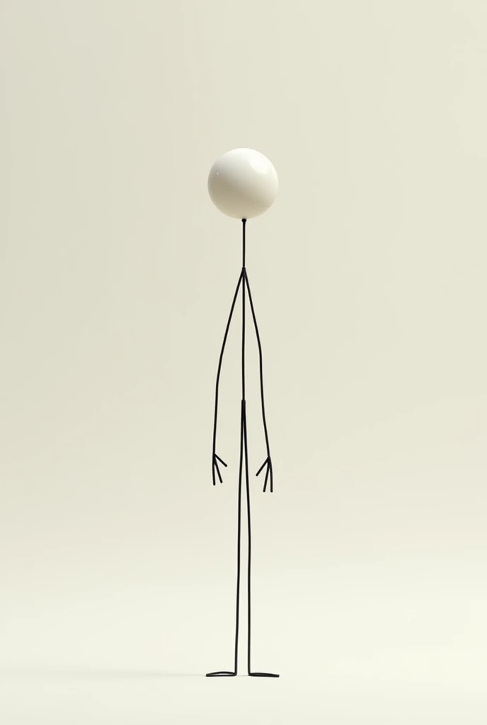 Make a realistic stick figure