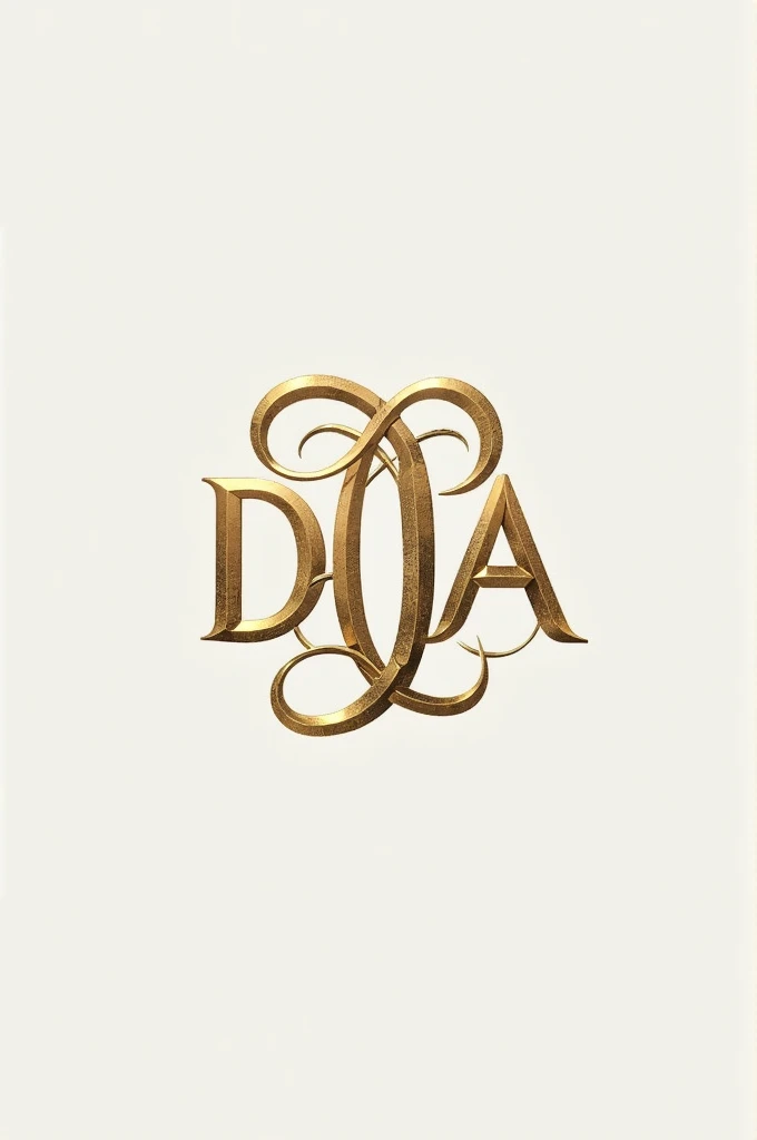 Generate an image with these initials intertwined with each other:  DAJA 