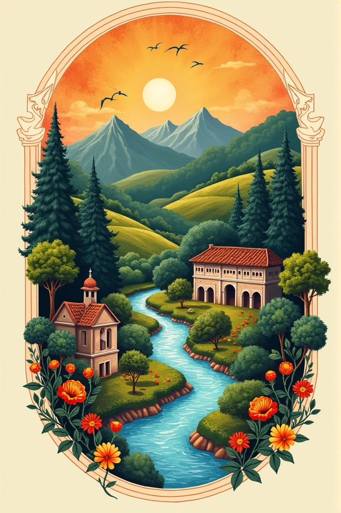 Logo representing Minas Gerais' nature, history and culture 
