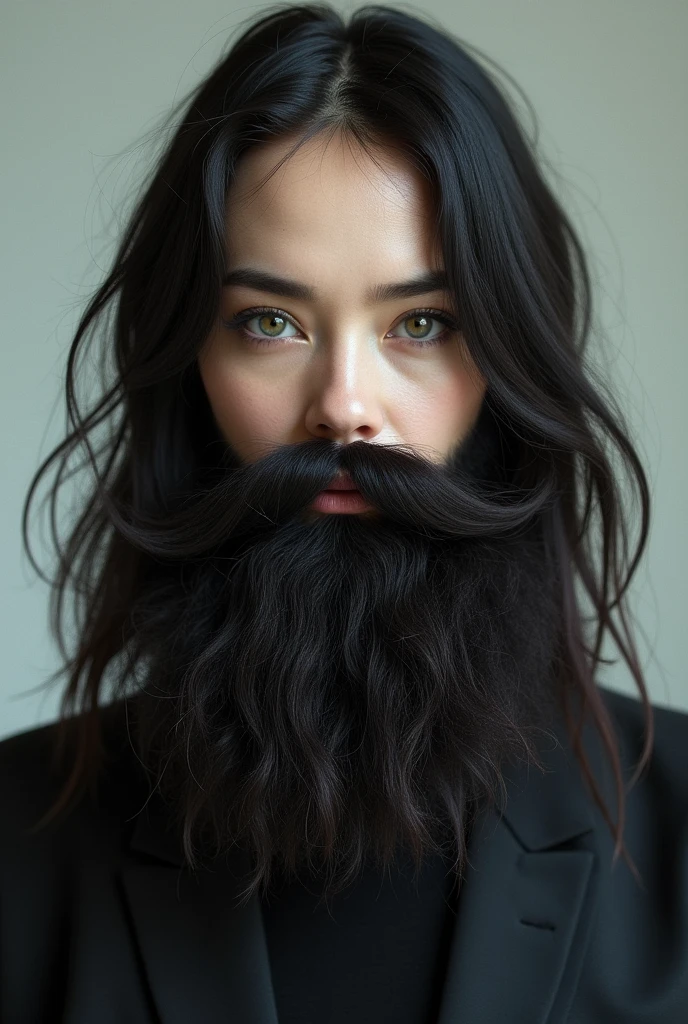 Woman with a beard