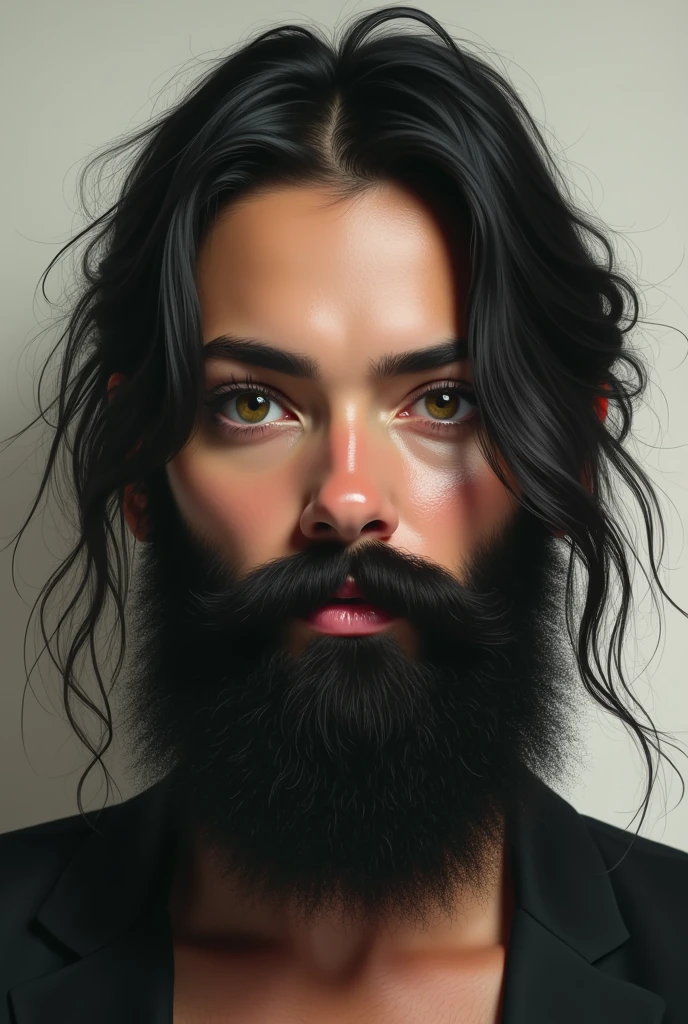 Woman with a beard