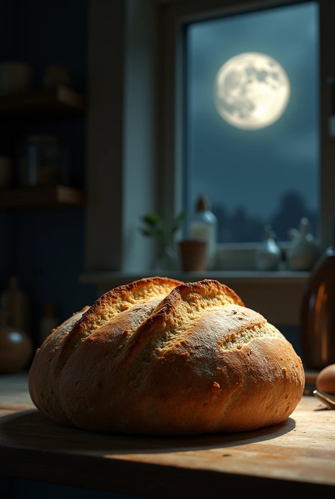 The mo having effect on a loaf of bread