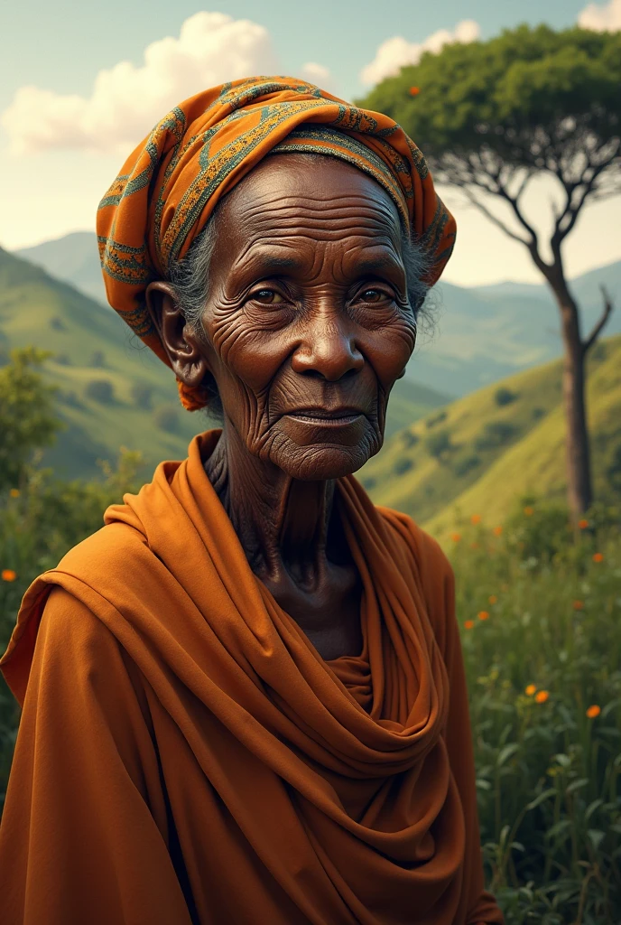 Old African woman