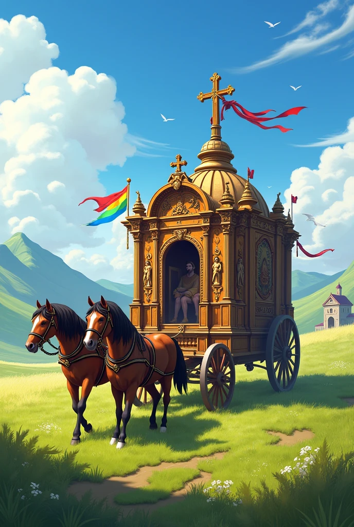 An image of a caravan for a religious youth gathering