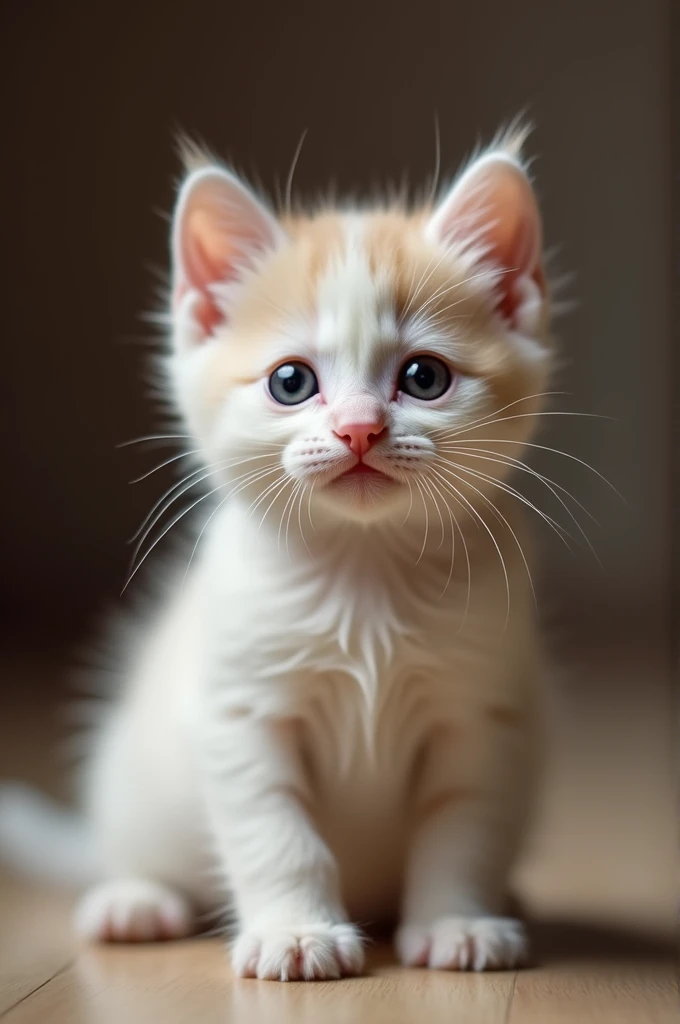 Little poor chubbi kitten ai cat