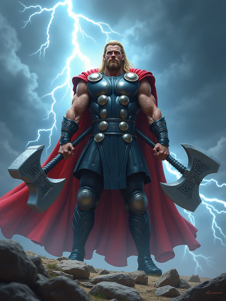 Thor's Mjolnir and Stormbreaker