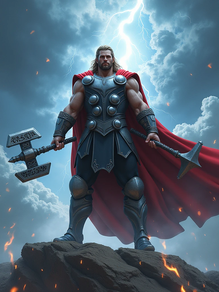 Thor's Mjolnir and Stormbreaker