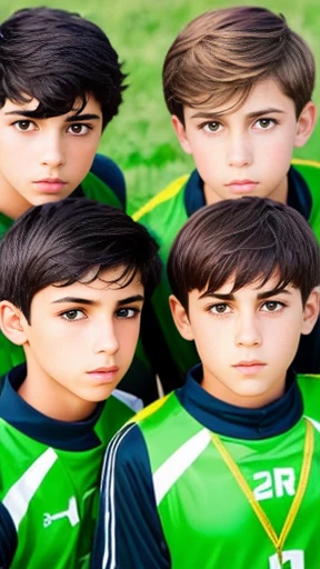 A group of 10 boys Auerbachs focus on the face