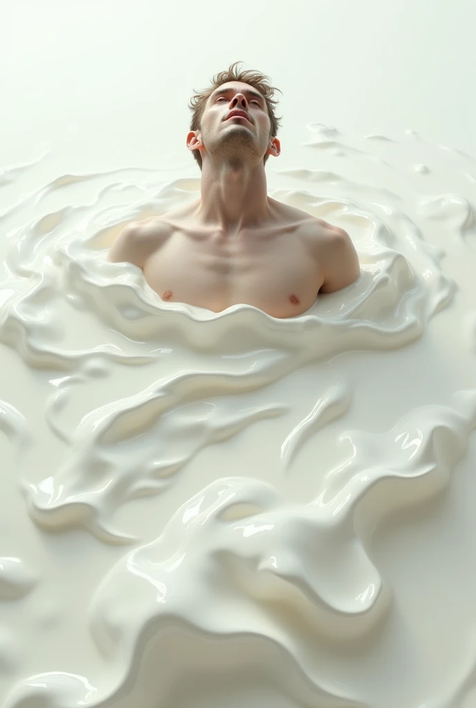 A man full of milk