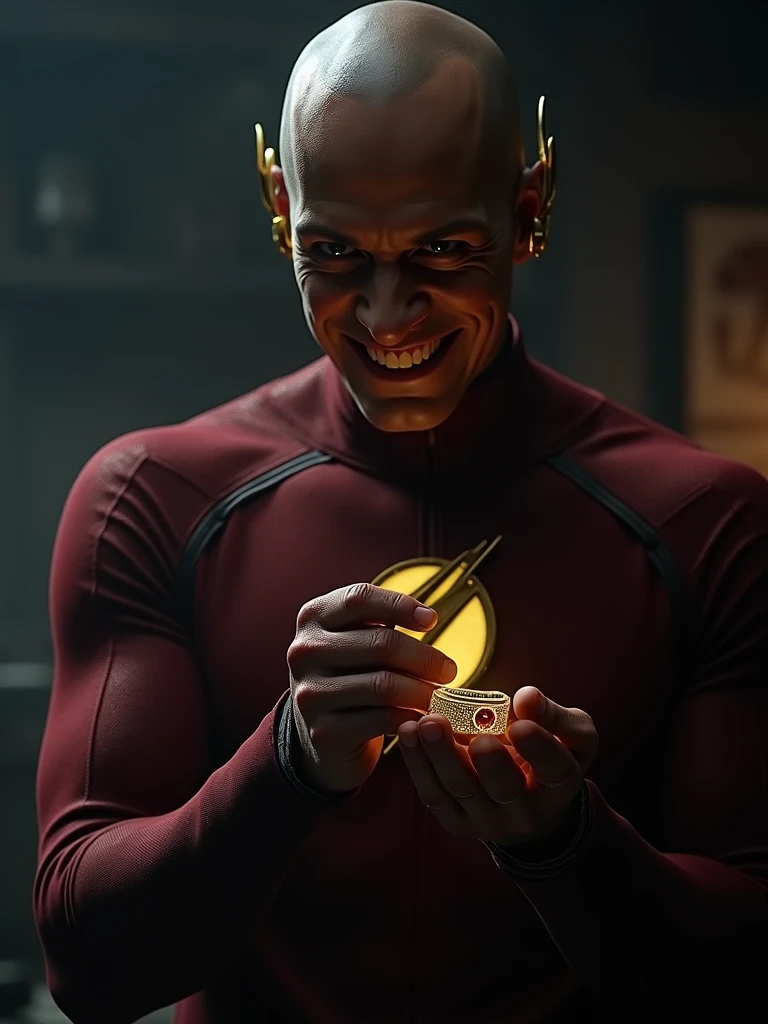 eobard thawne puts on his reverse flash ring in secret
 (Inspired cw arrowerse the flash)