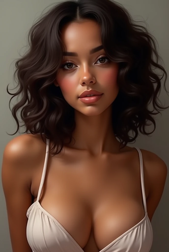 realistic profile picture brown girl busty cute sexy