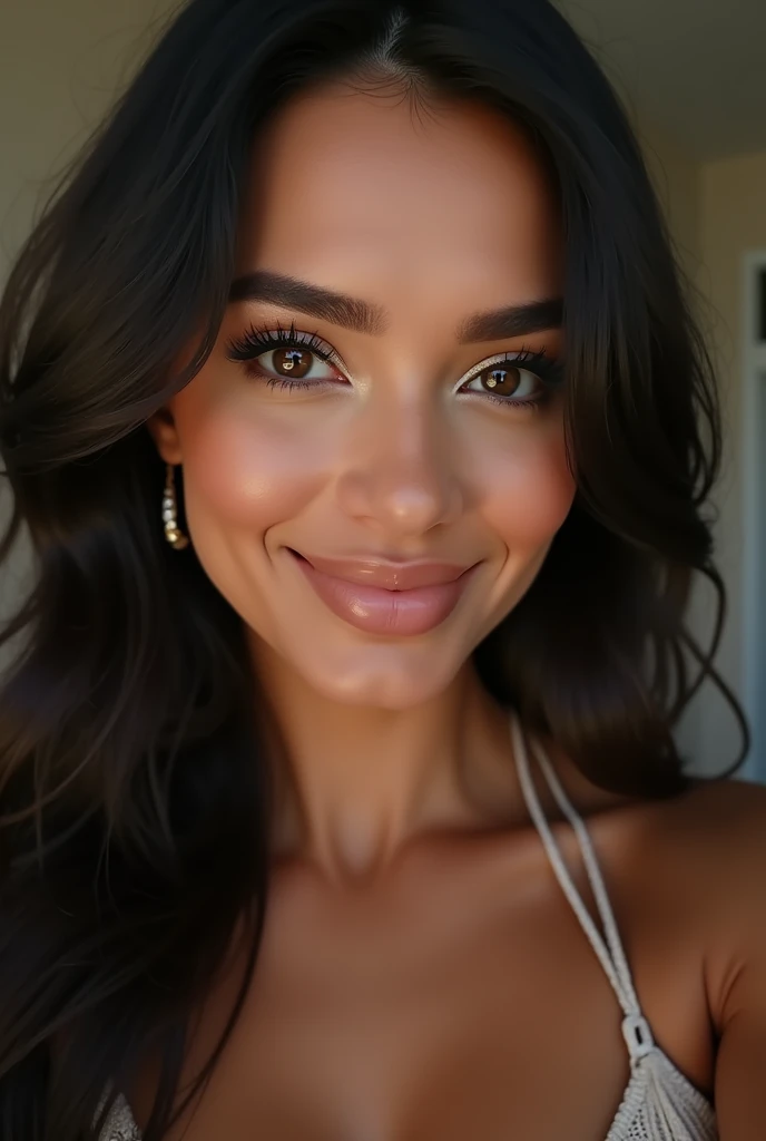 realistic profile picture brown girl busty cute sexy selfie point of view