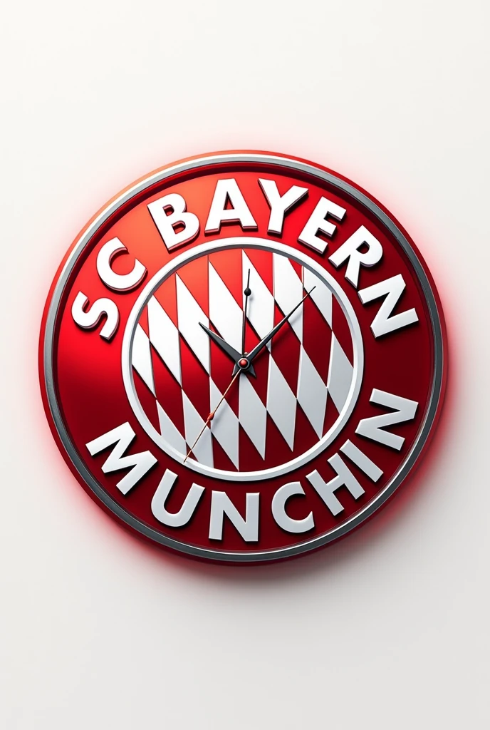 SHIELD of time with white and red color round like Bayern Munich's 
