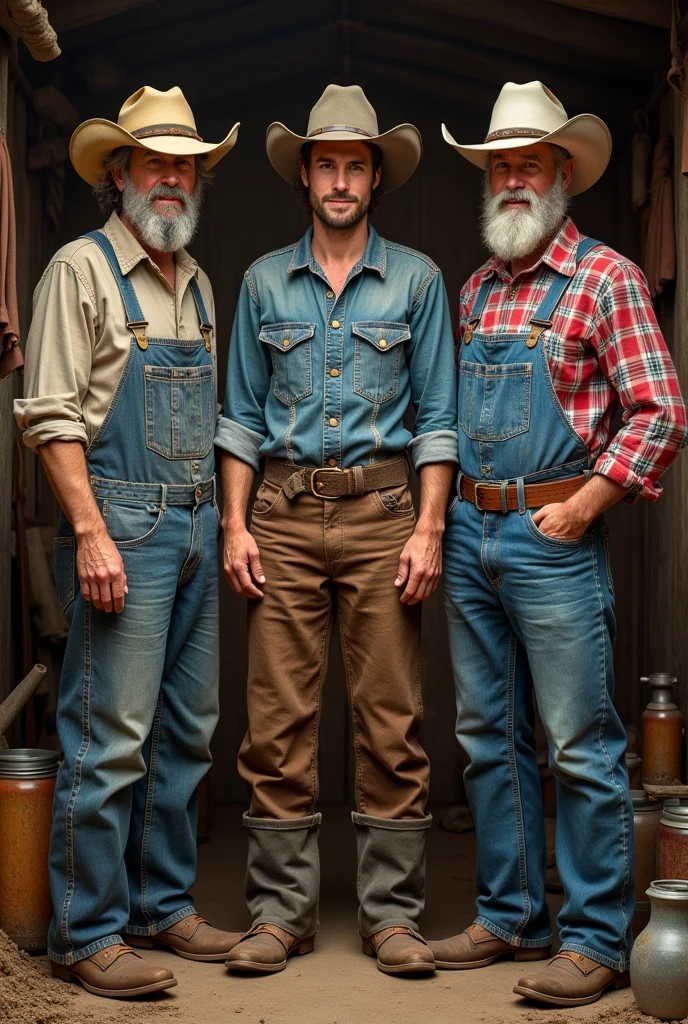 FISHERMAN, cowboy, crafts, FARMER TRADITION TO MAKE SEVERAL PHOTOS IN ONE