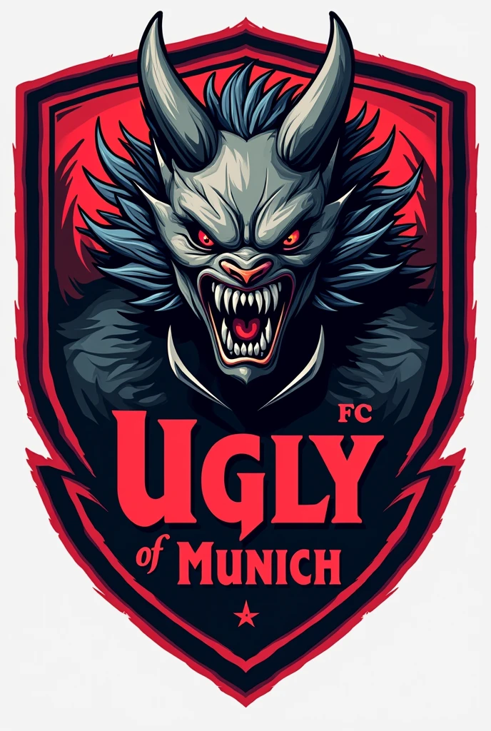 Make a team crest like Bayern Munich's but with the name FC UGLY OF MUNICH 