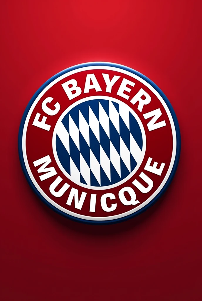 Create a team shield like Bayern Munich's, but with the name FC FEIOS DE MUNIQUE, round with the name FC FEIOS DE MUNIQUE