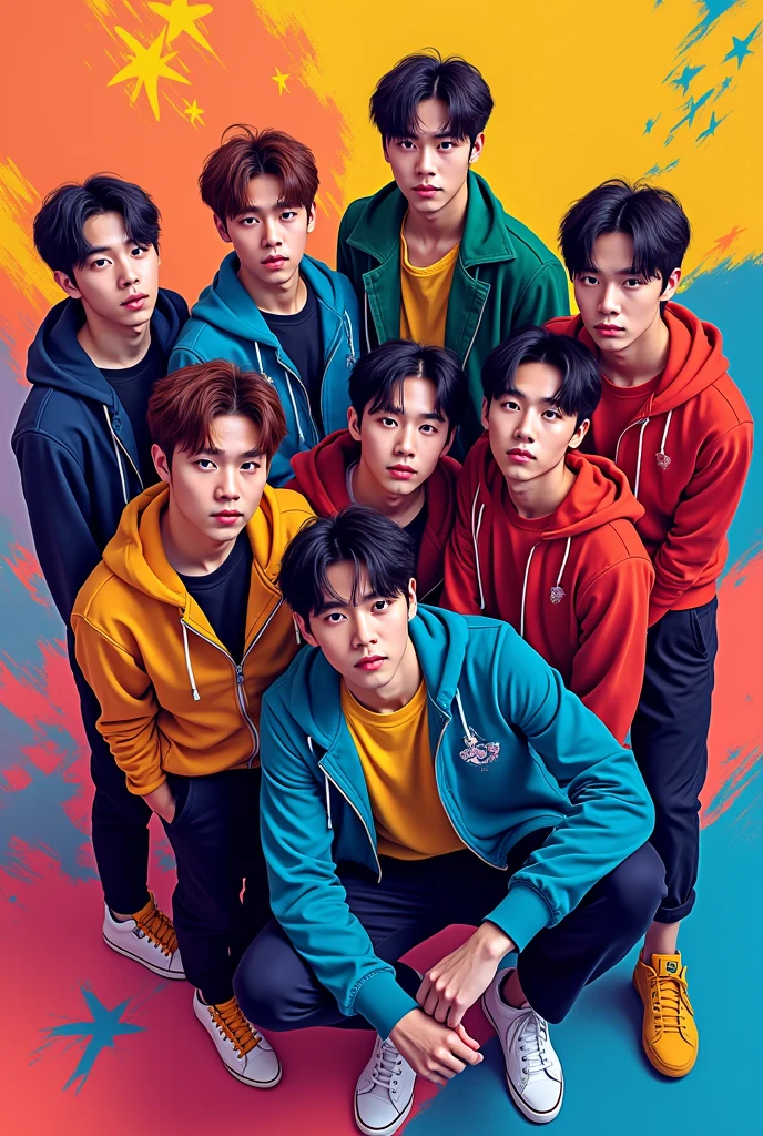 BTS pop art style