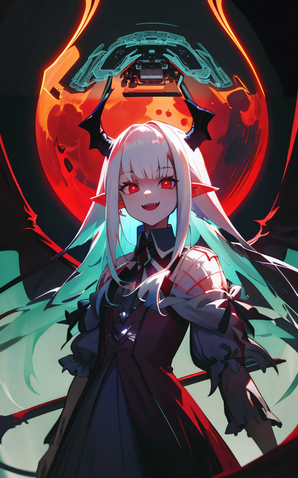 A highly detailed, photorealistic portrait of a perfect AI, 8k resolution, enhanced contrast, elegant intricate machinery, glowing circuitry, metallic textures, futuristic design, dramatic lighting, cinematic composition, vibrant colors, striking visual impact, natural scene, (+Perfect AI)