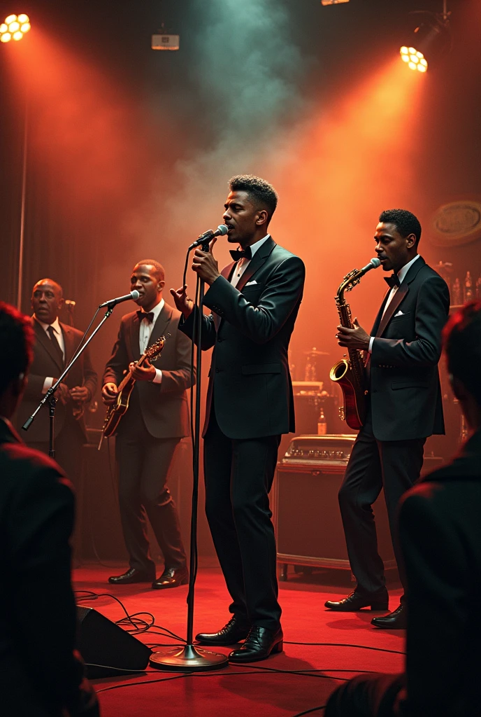 Create a picture of the genre of jazz and do- woop