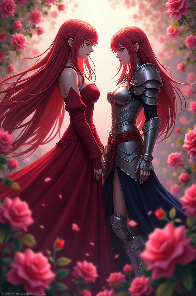 Rose and Erza Scarlet 