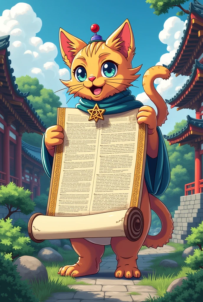 create a Torah, anime drawing image