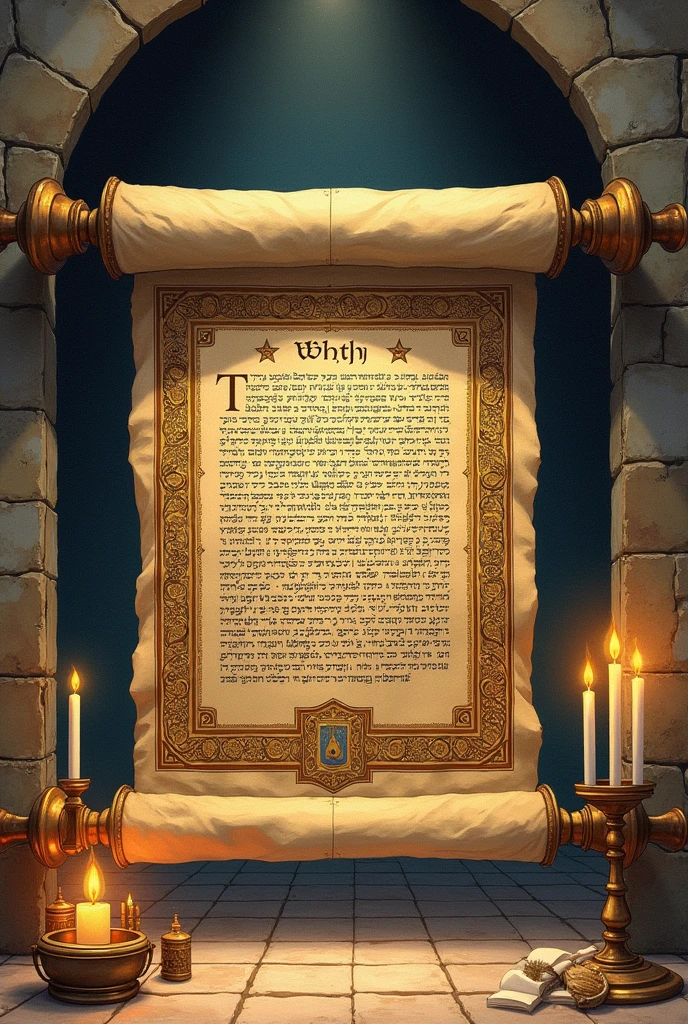 create a Torah, image in drawing
