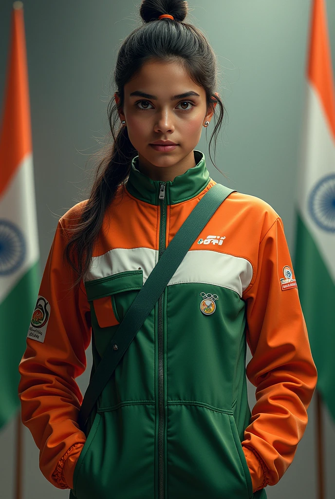 Create AI image of Manu Bhaker indian Olympic