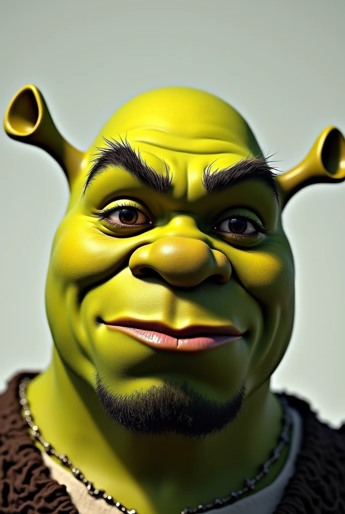Kanye west face on Shrek