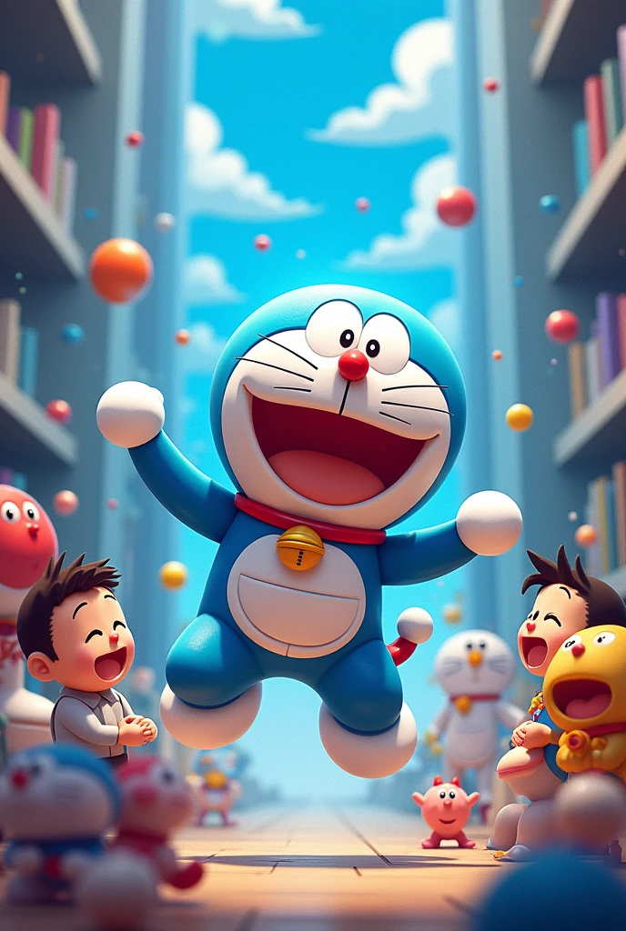 Dive into the future of art with SeaArt AI! 🌊✨ Transform your favorite Doraemon moments into stunning, AI-generated masterpieces. Explore the magic of creativity with cutting-edge technology—just like Doraemon's gadgets, but for art! 🎨🤖 Check it out now and bring your imagination to life! #SeaArtAI #DoraemonVibez #AIArt" all doremon friends in one image attractive