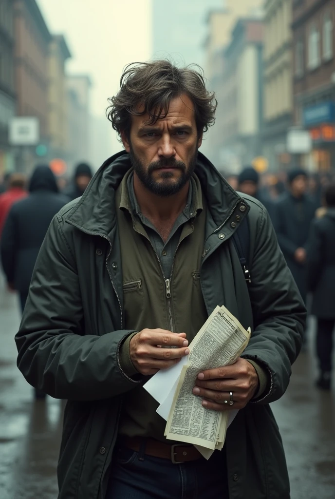 Pls generate image of a man who suffering and seeking for job but he not get any job